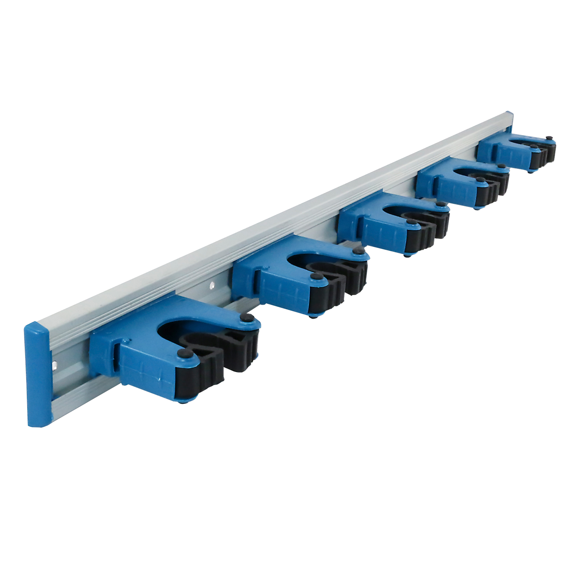 Unger Professional Hang-Up 5-Bracket Storage Organizer, Home, Basement, or Garage Tool Wall Mount, Cleaning Rack for Hanging Brooms, Mops, Squeegees and Scrubbers